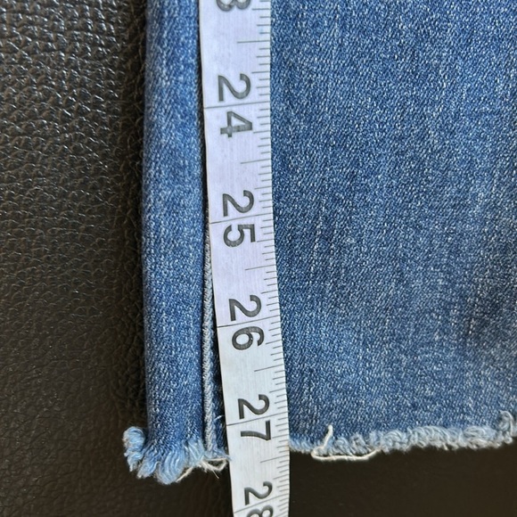 Mother The Mid Rise Dazzler Ankle Fray Weekend Warrior Straight Leg Sz 26 - Picture 14 of 16